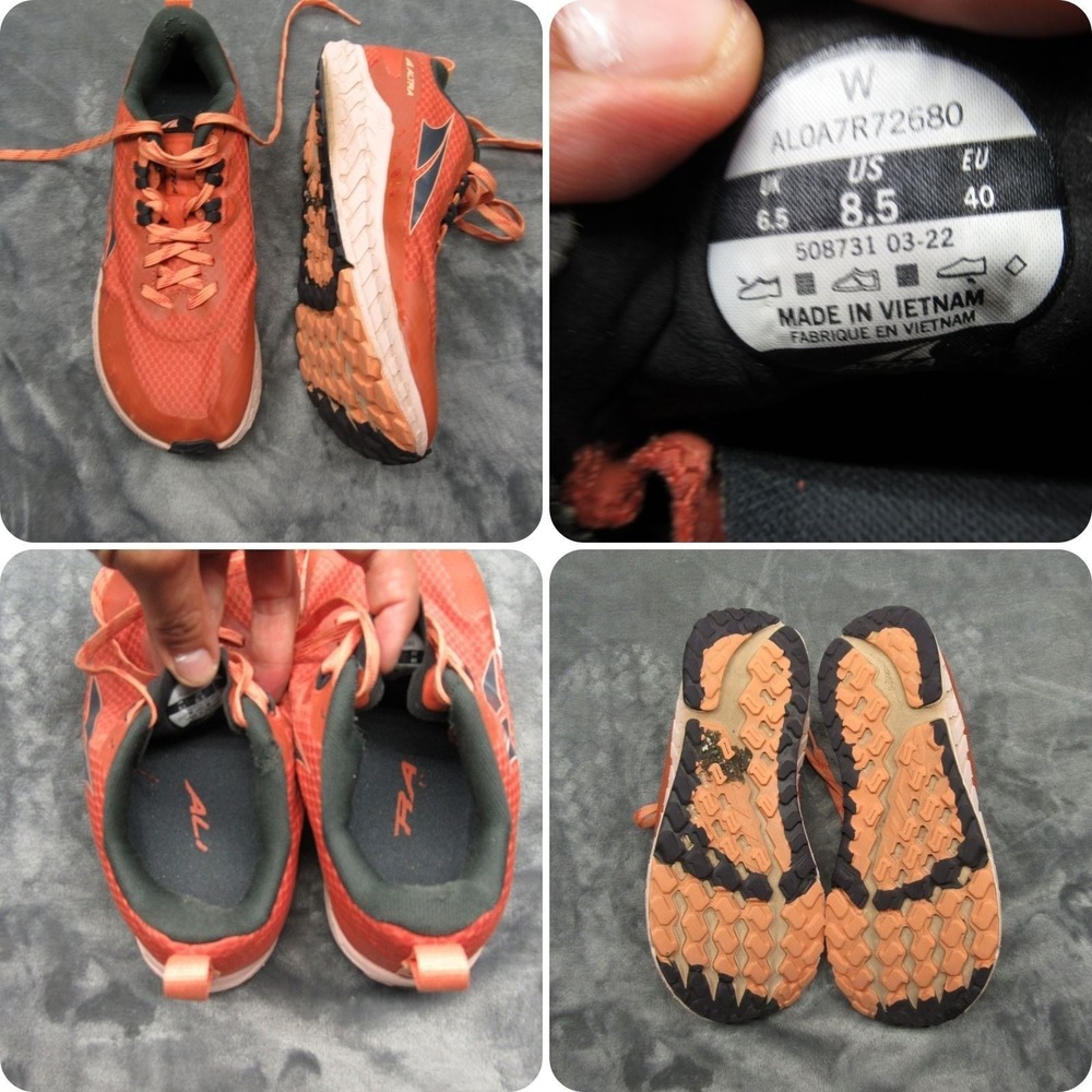 Altra Outroad Trail Running Shoes Women 8.5 Peach Lightweight Walking Hike Run
